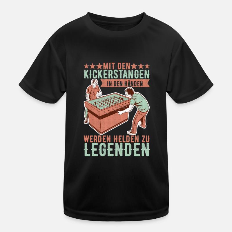 Tischfussball Tischkicker Kinder Funktions-T-Shirt