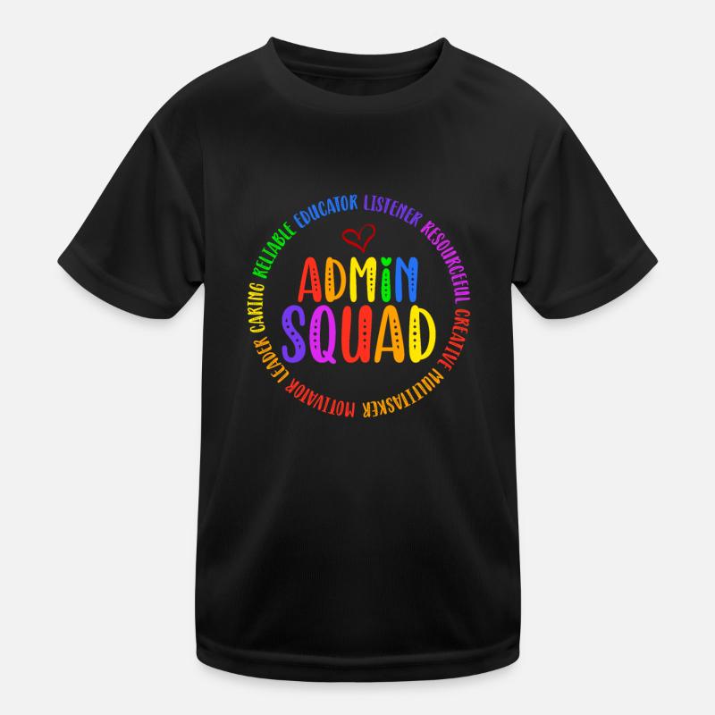 Admin Squad Admin Assistant Administrative Humor Kinder Funktions-T-Shirt