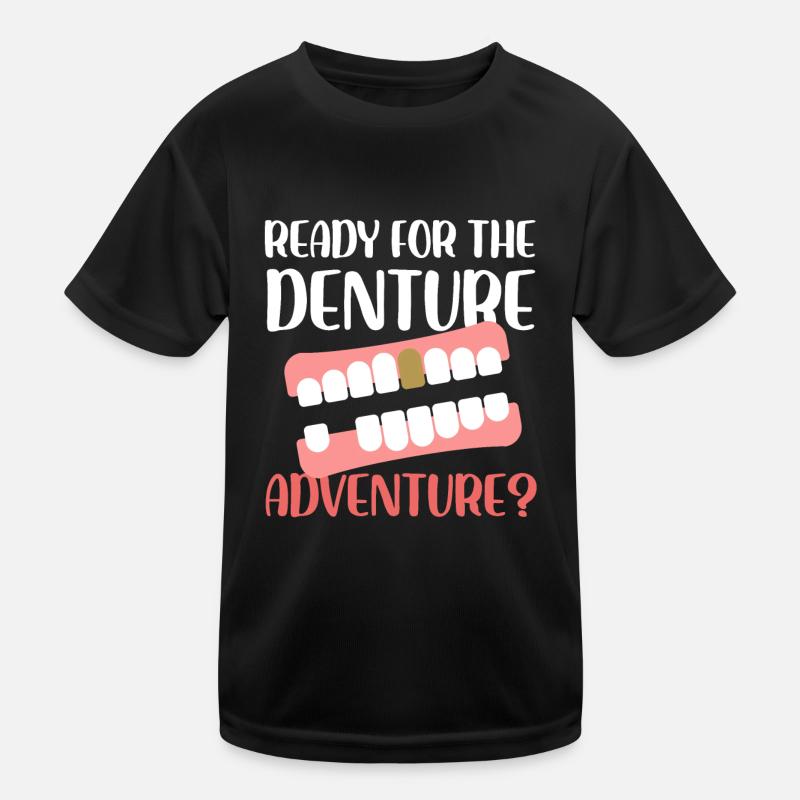 Prêt pour la conception d’aventure de la prothèse dentaire T-shirt sport Enfant