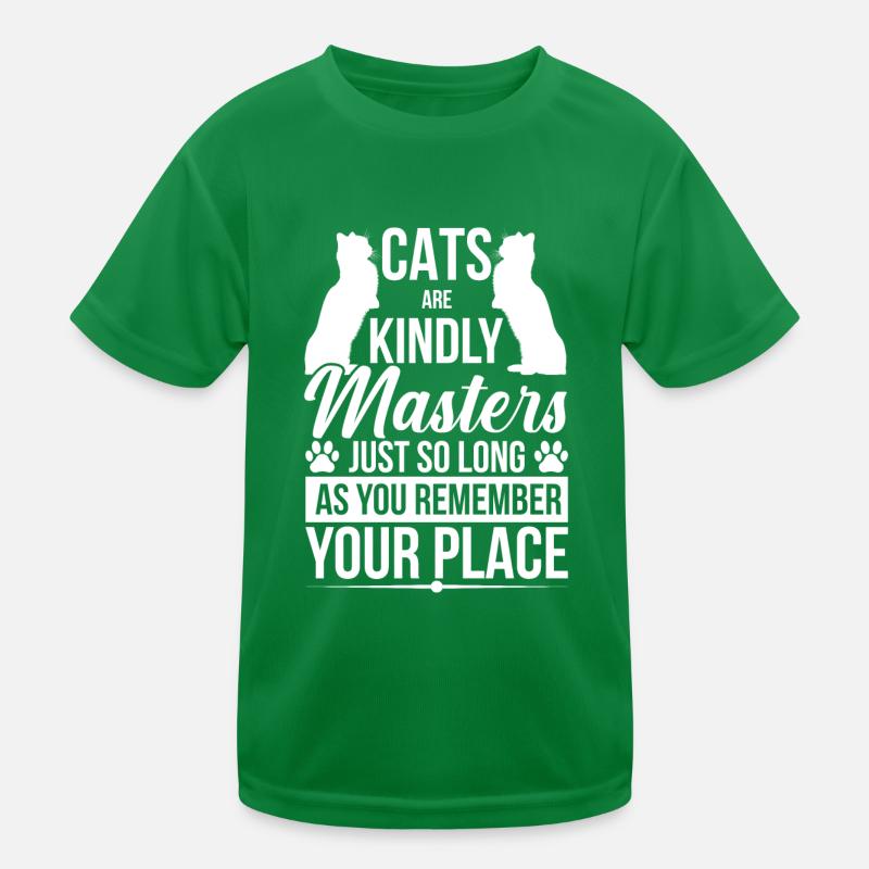 Les chats sont des maîtres amicaux T-shirt sport Enfant