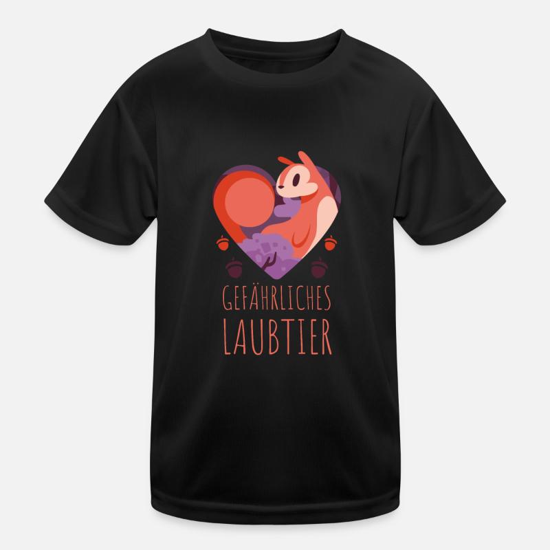 Gefährliches Laubtier Eichhörnchen Kinder Funktions-T-Shirt