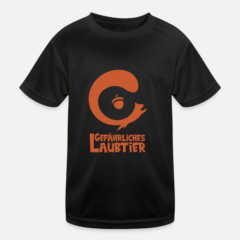 Gefährliches Laubtier Eichhörnchen Kinder Funktions-T-Shirt