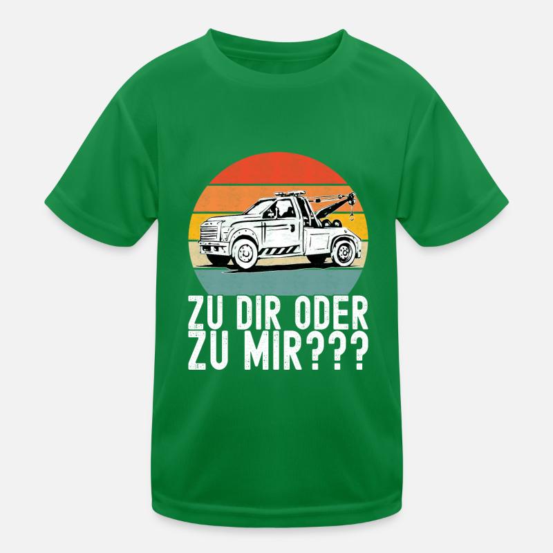 Abschleppwagen Abschleppdienst Kinder Funktions-T-Shirt