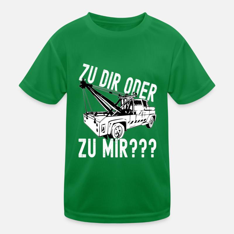 Abschleppwagen Abschleppdienst Kinder Funktions-T-Shirt