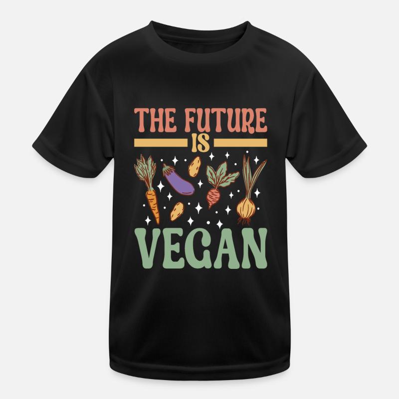 Vegan Vegetarier Kinder Funktions-T-Shirt