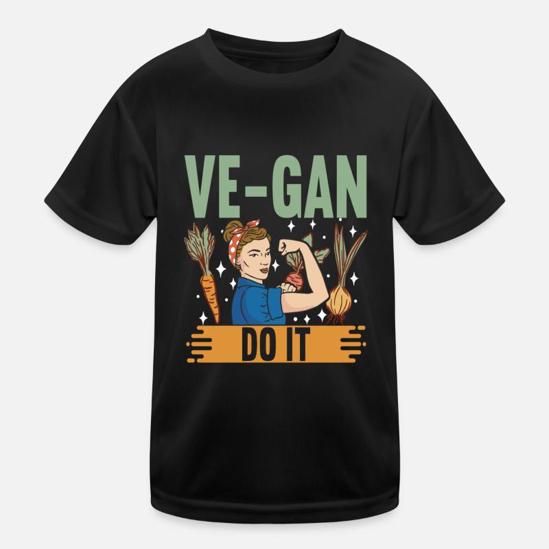 Vegan Vegetarier Kinder Funktions-T-Shirt