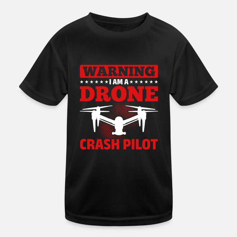 Drone Racing Drone Pilot - Attention Je suis un Drone Cr T-shirt sport Enfant