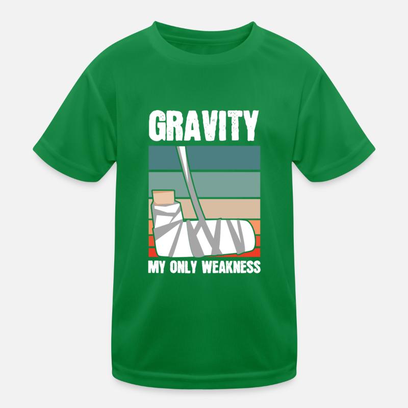 Gravity My Only Weakness Bones Kids Functional T-Shirt