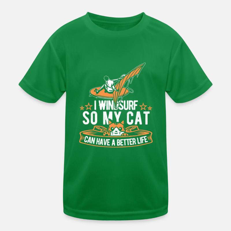Planche à voile Windsurfer Cat T-shirt sport Enfant