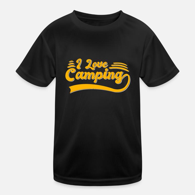 I love camping Kids Functional T-Shirt