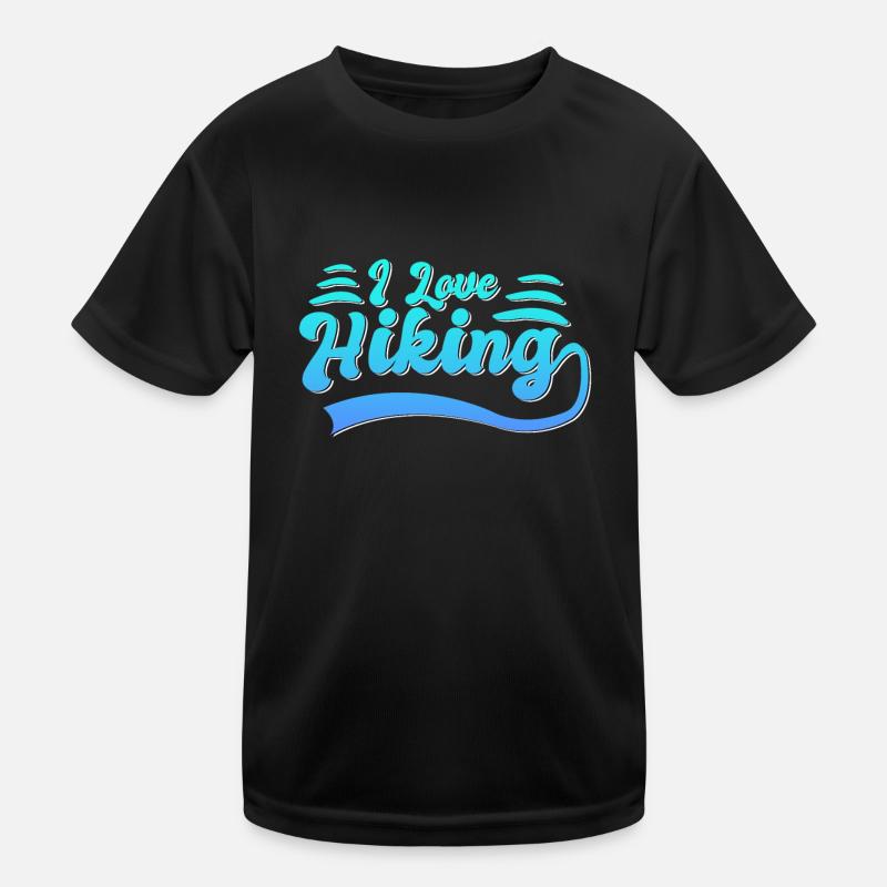 Ich liebe Wandern Kinder Funktions-T-Shirt