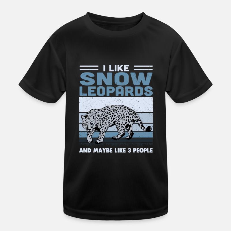 Schneeleopard Kinder Funktions-T-Shirt