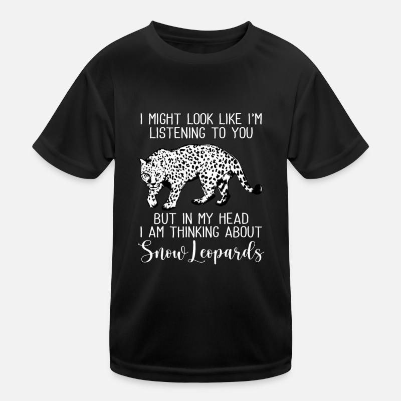 Schneeleopard Kinder Funktions-T-Shirt