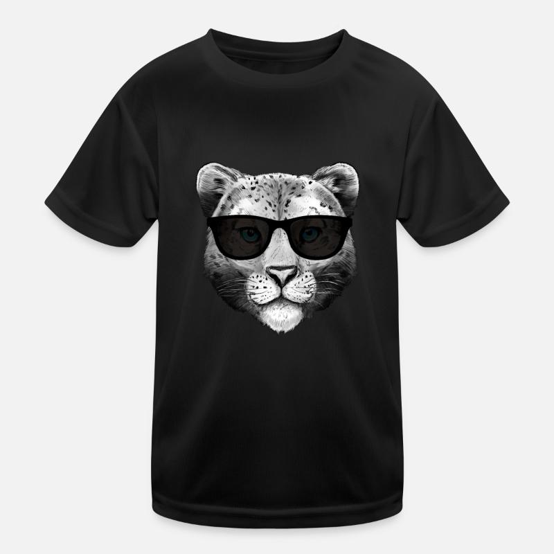 Schneeleopard Kinder Funktions-T-Shirt