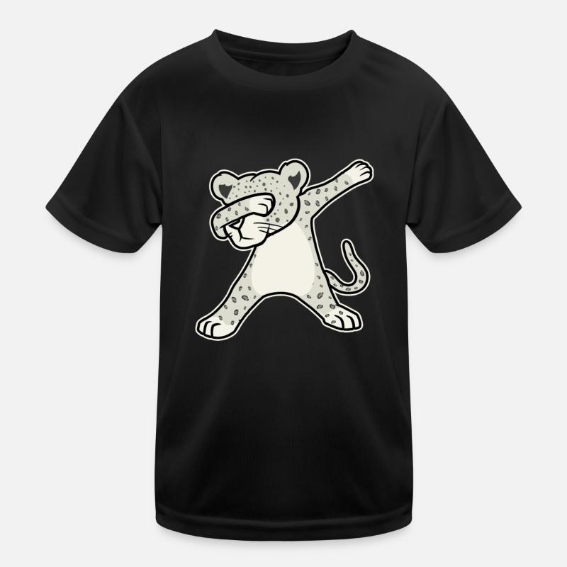 Schneeleopard Kinder Funktions-T-Shirt