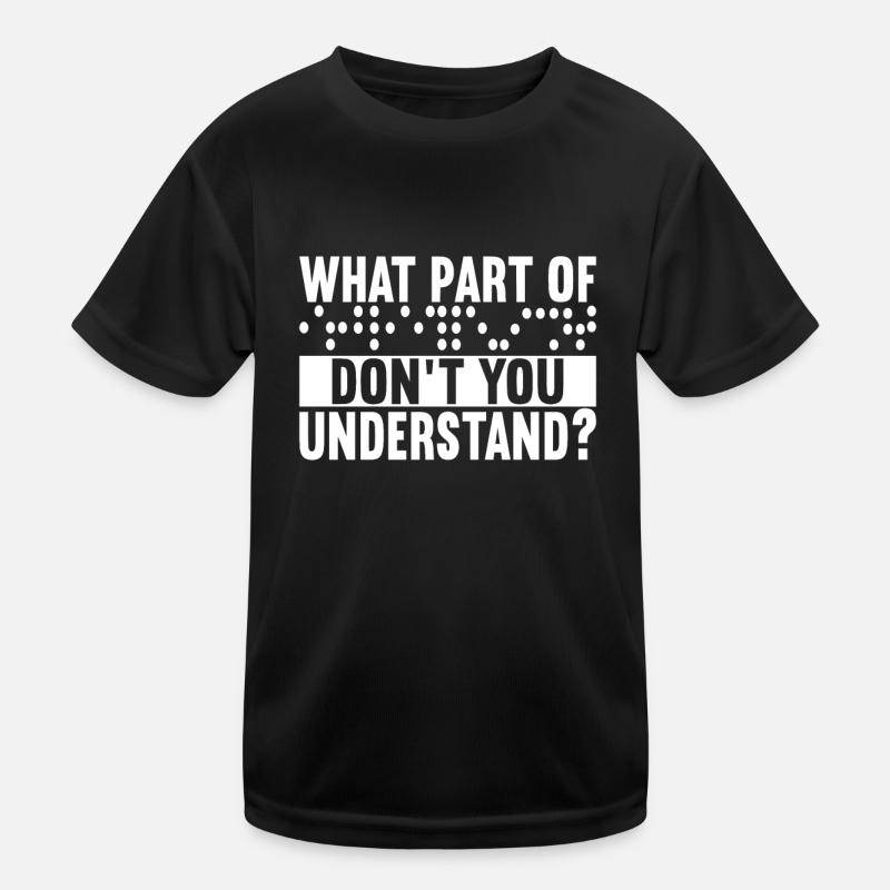 Déficience visuelle aveugle T-shirt sport Enfant