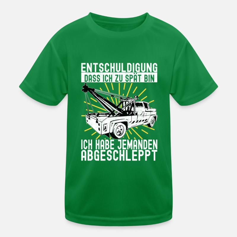 Abschleppwagen Abschleppdienst Kinder Funktions-T-Shirt