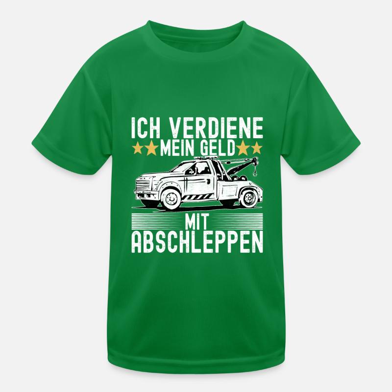 Abschleppwagen Abschleppdienst Kinder Funktions-T-Shirt