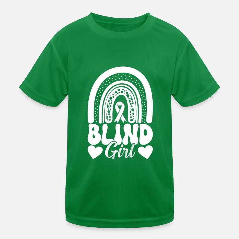Blind Sehbehinderung Kinder Funktions-T-Shirt