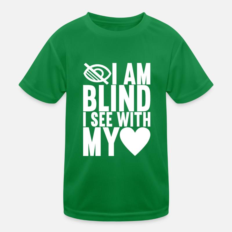 Blind Sehbehinderung Kinder Funktions-T-Shirt
