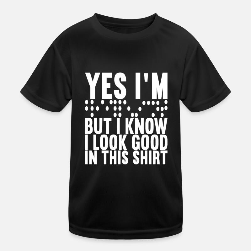 Blind Sehbehinderung Kinder Funktions-T-Shirt