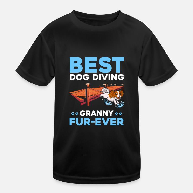 Dock Diving Design for Dog Jumping and Dock Dog Kids Functional T-Shirt