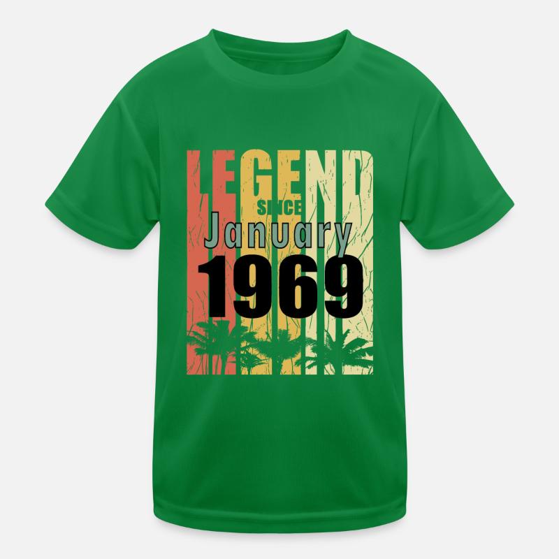 geschenk Januar 1969 Geburtsmonat Kinder Funktions-T-Shirt