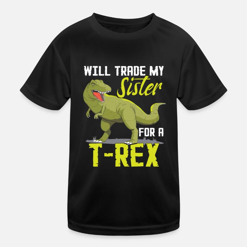 Drôle de soeur T-Rex Dinosaure T-shirt sport Enfant