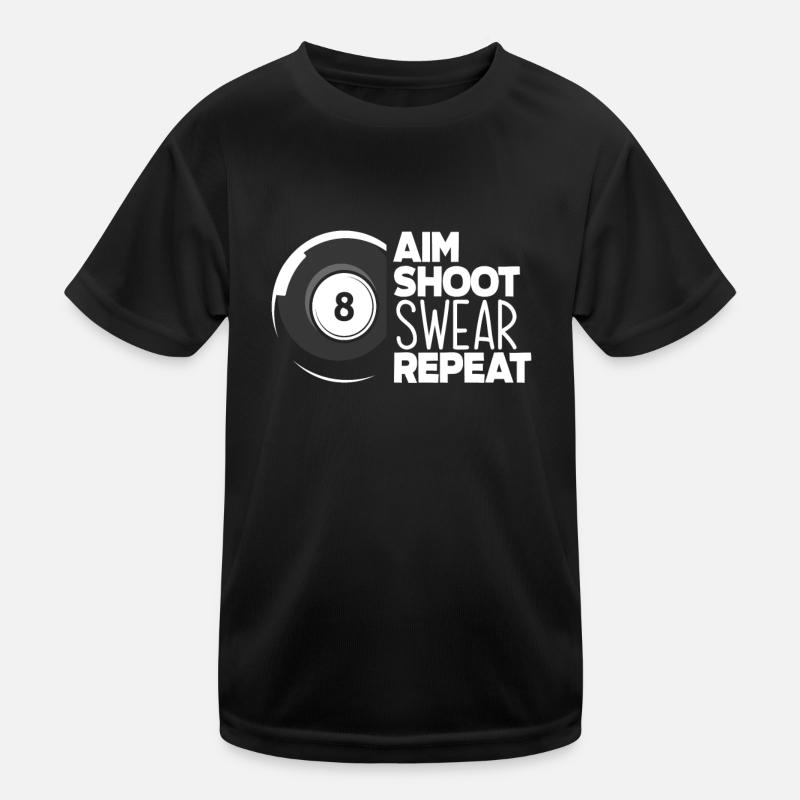 Billiard Cursing Spell Kids Functional T-Shirt