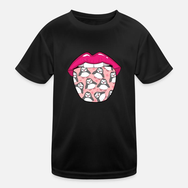 Penguin Tongue Kids Functional T-Shirt