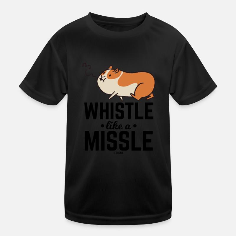 Hamster pfeift ein Lied - Kinder Funktions-T-Shirt - Schwarz