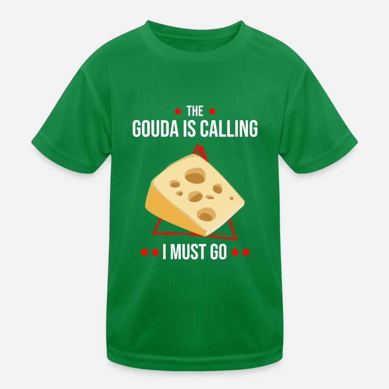 Gouda lovers for smoked Gouda Kids Functional T-Shirt