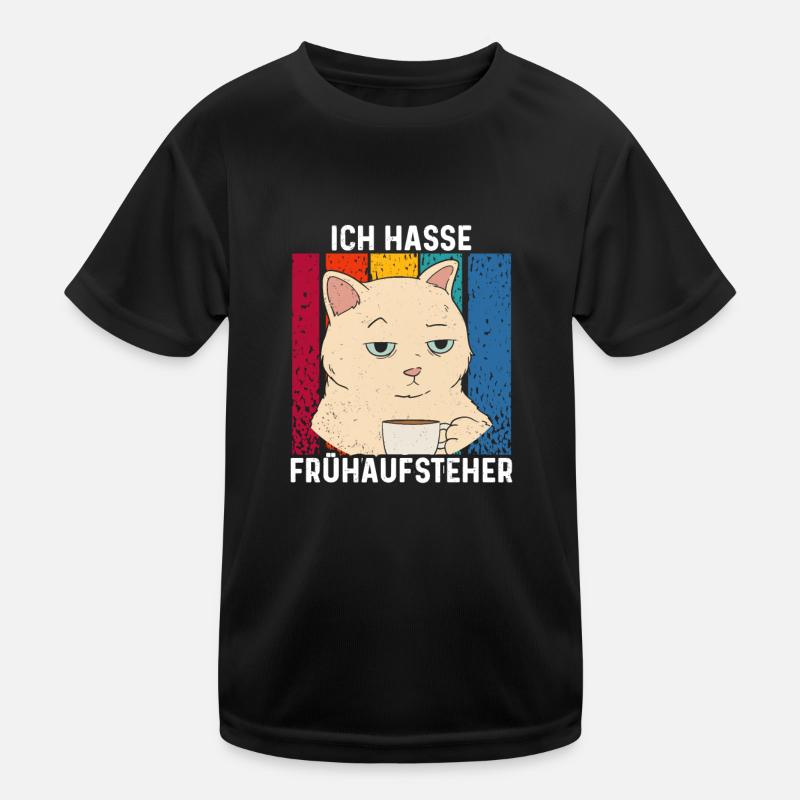 Morgenmuffel - Ich Hasse Frühaufsteher Kinder Funktions-T-Shirt
