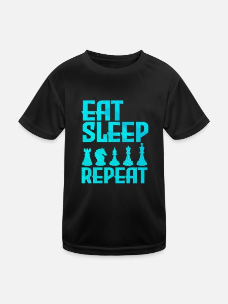 Chess - Kids Functional T-Shirt - black - Front