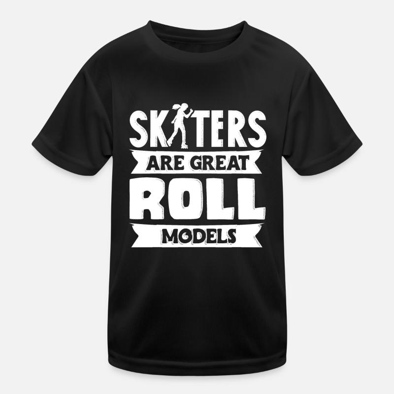 Skating, roller skating Kids Functional T-Shirt