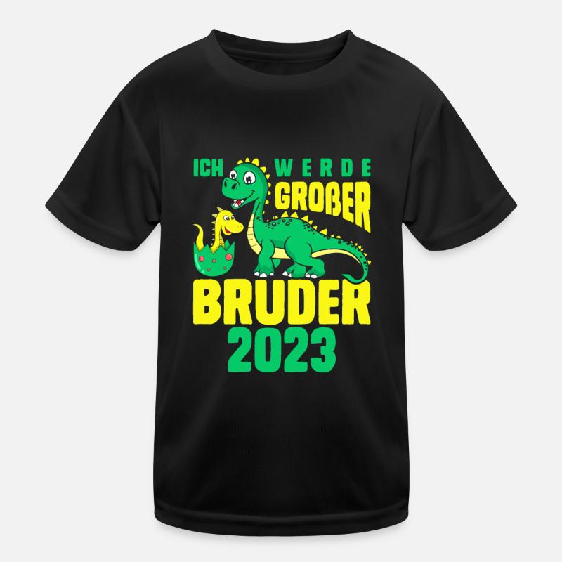 Ich Werde Großer Bruder 2023 Schwangerschaft Kinder Funktions-T-Shirt
