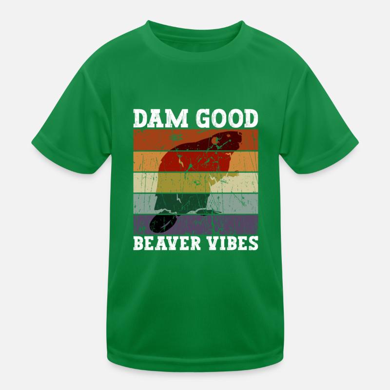 Barrage Good Beaver Vibes - Lustiger Biber T-shirt sport Enfant