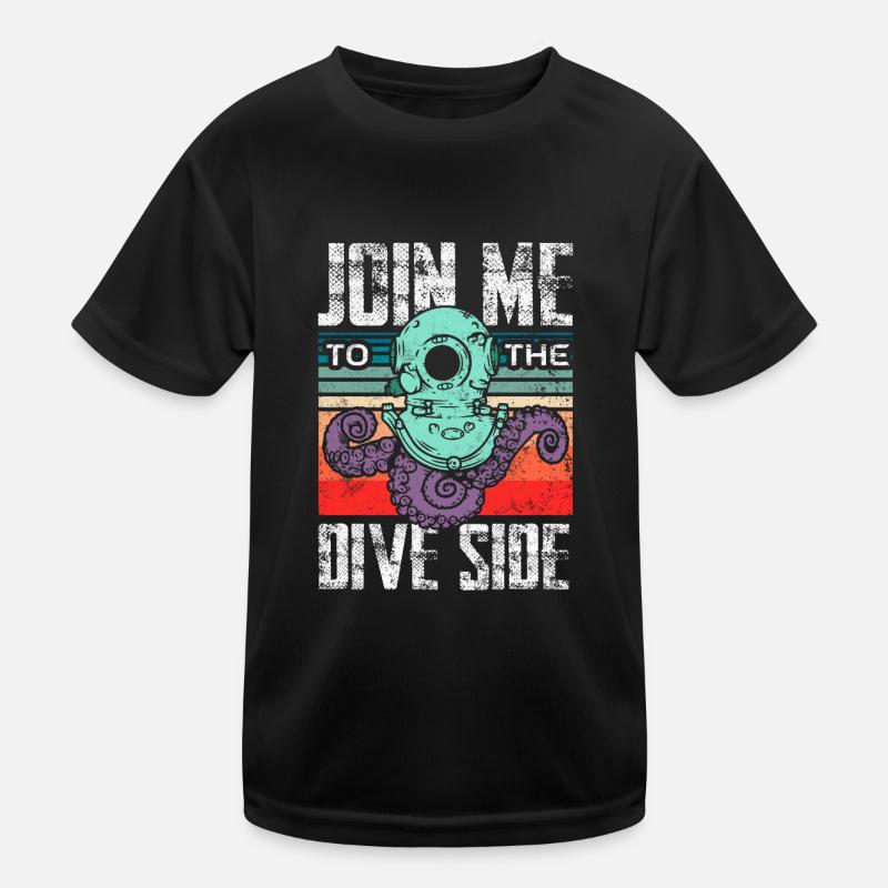 Join the dive side Kinder Funktions-T-Shirt