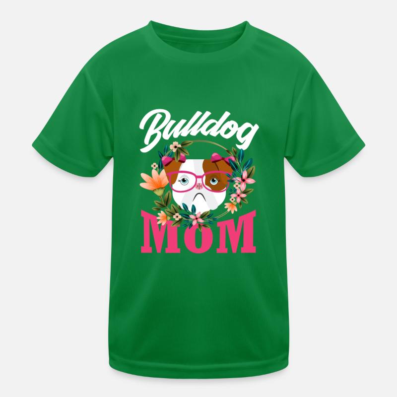 Bulldogge Mama Geschenk Kinder Funktions-T-Shirt