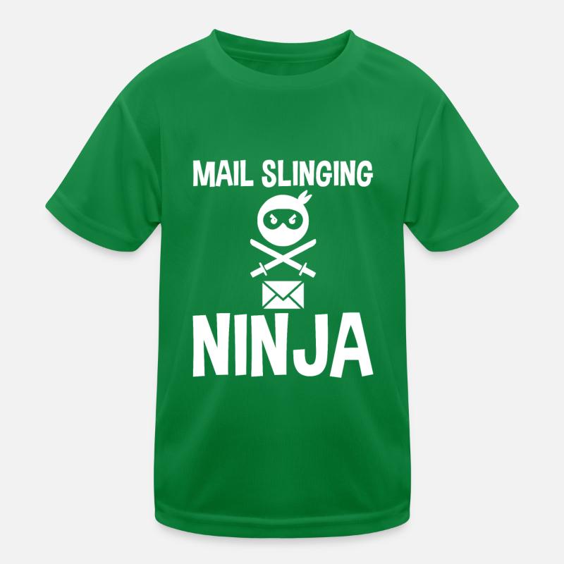 Mail Slinging Ninja 4 Kids Functional T-Shirt
