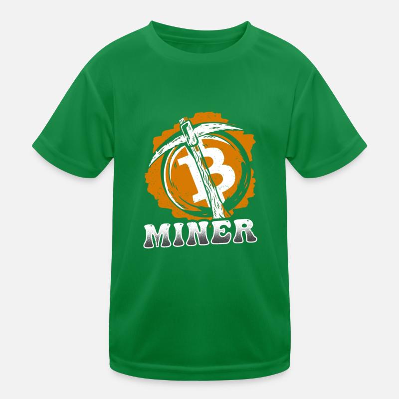 Mineur Bitcoin T-shirt sport Enfant