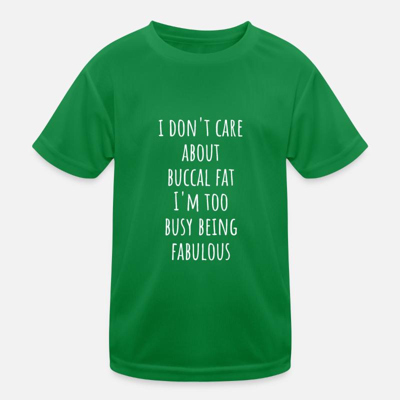 Beauté naturelle Pas de graisse buccale Romover Citation T-shirt sport Enfant