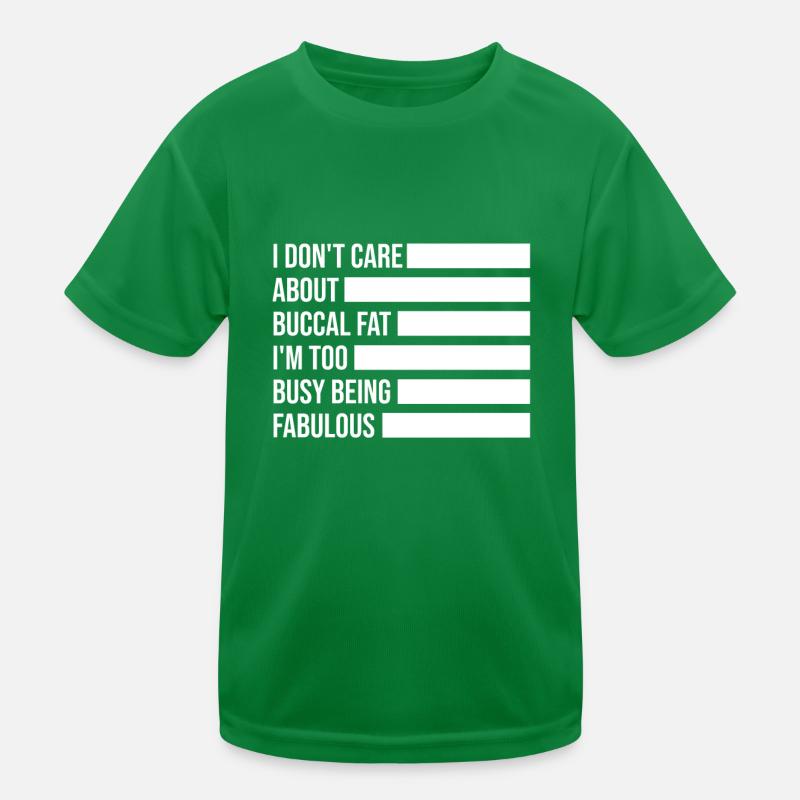 Beauté naturelle Pas de graisse buccale Romover Citation T-shirt sport Enfant