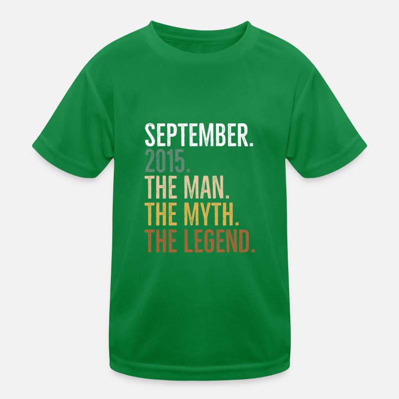 September 2015 Der Mann Der Mythos Die Legende Kinder Funktions-T-Shirt
