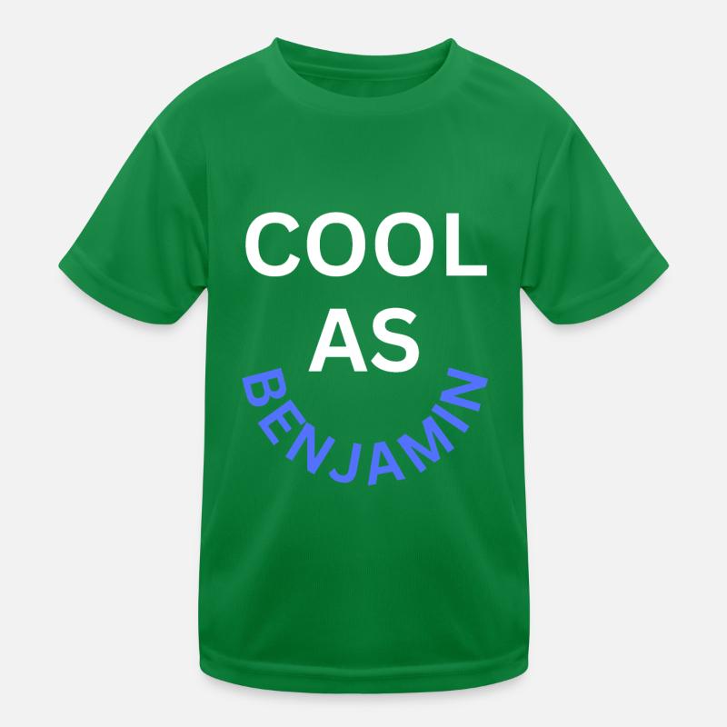 Cool as Benjamin Name Kids Functional T-Shirt