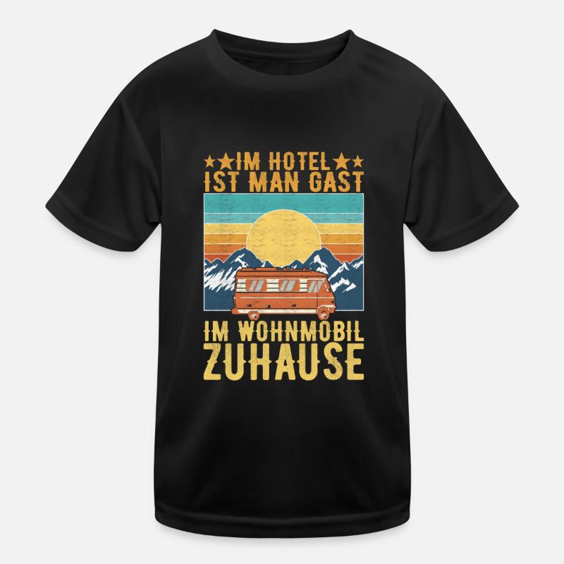 Camping Wohnmobil Kinder Funktions-T-Shirt