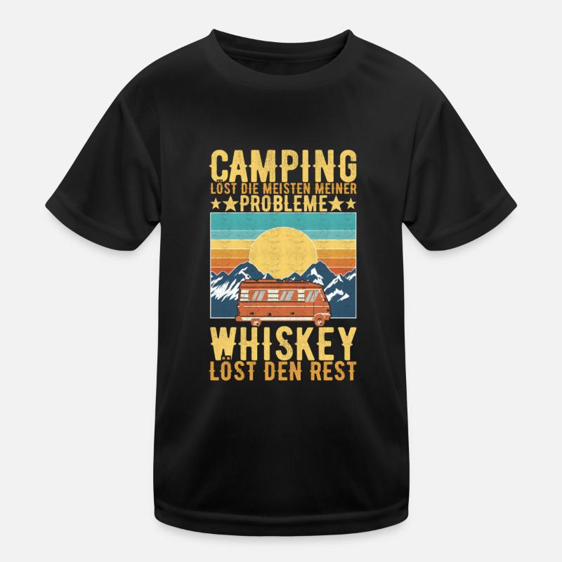Camping Wohnmobil Kinder Funktions-T-Shirt