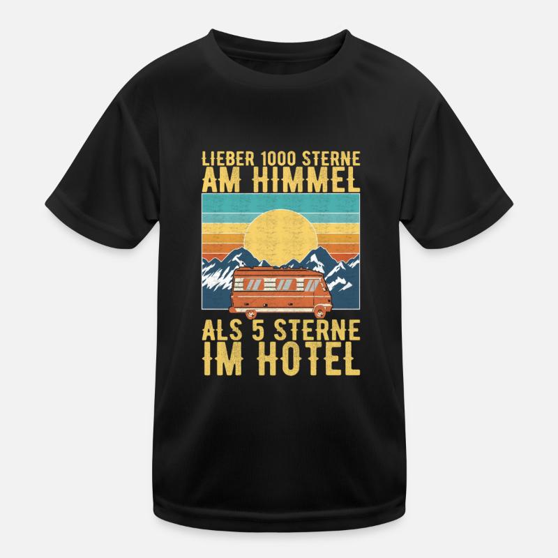 Camping Wohnmobil Kinder Funktions-T-Shirt