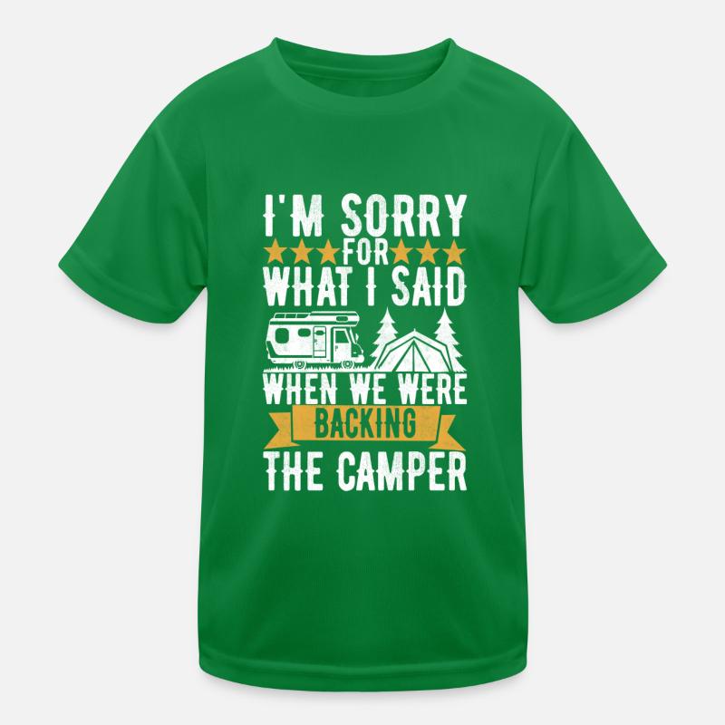 Camping Wohnmobil Kinder Funktions-T-Shirt