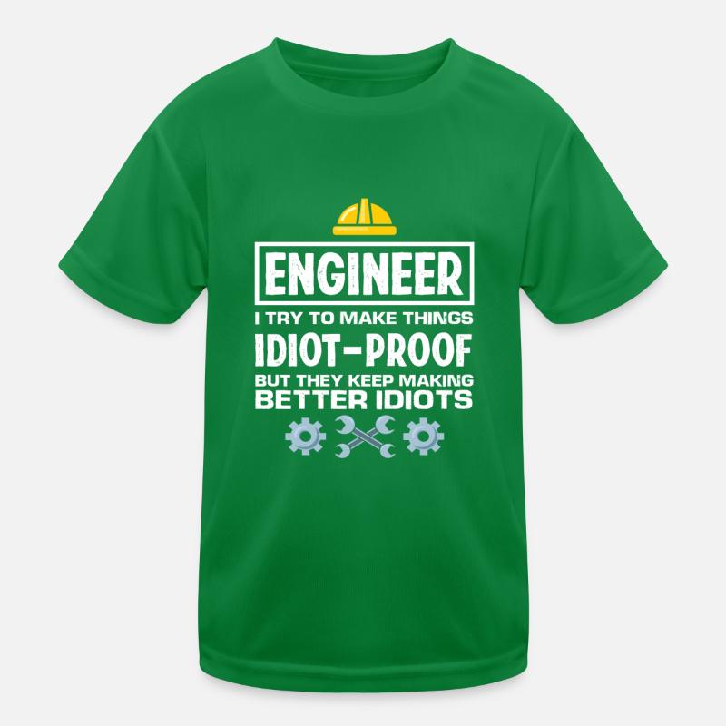 Engineer Nutritional Information Gift Kids Functional T-Shirt